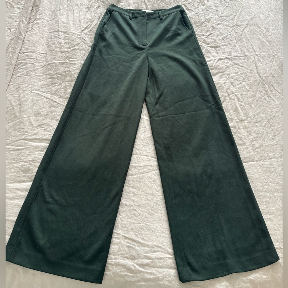 NWT Wide leg green trousers - Picture 4 of 5